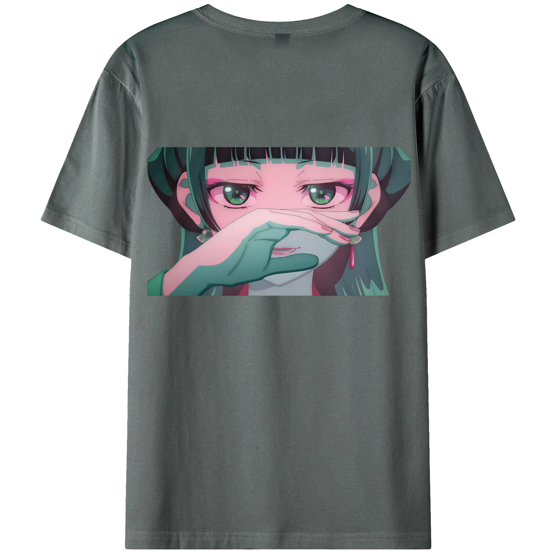 （画像用） 薬屋のひとりごと The Apothecary Diaries 綿100％ メンズ半袖Tシャツ（バックプリント） 通気性